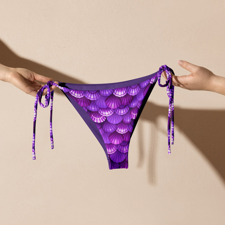 String Bikini Bottom in Purple