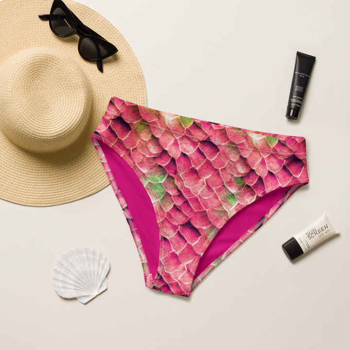 High Waist Bikini Bottom in Pink