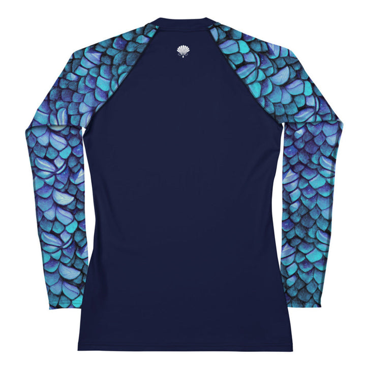 Fitted Rashguard in Purple - Rear View