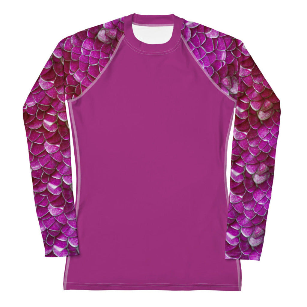 Fitted Rashguard in Magenta - Front View